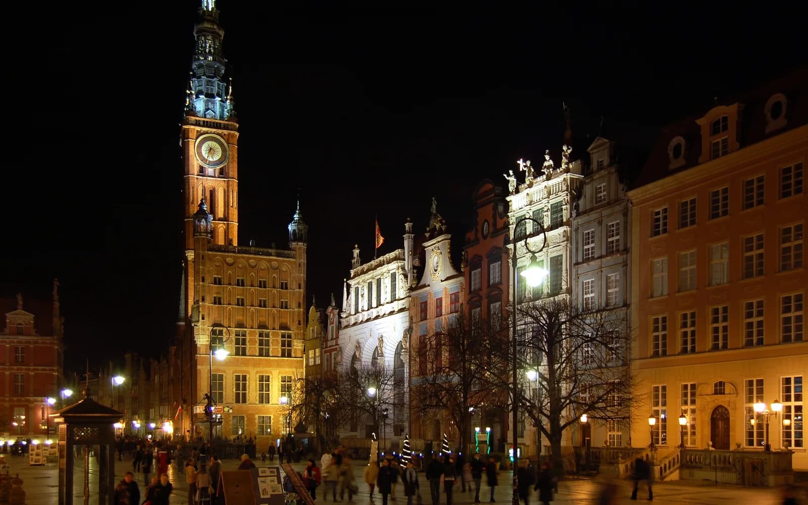 Gdansk şehrinden bir görünüm