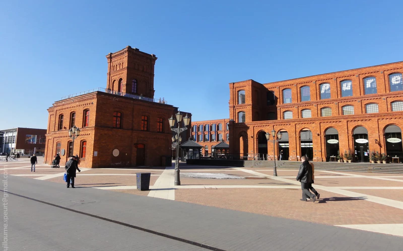 Lodz şehrinden bir görünüm